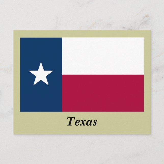 Postal Bandera Estatal de Texas (Anverso)