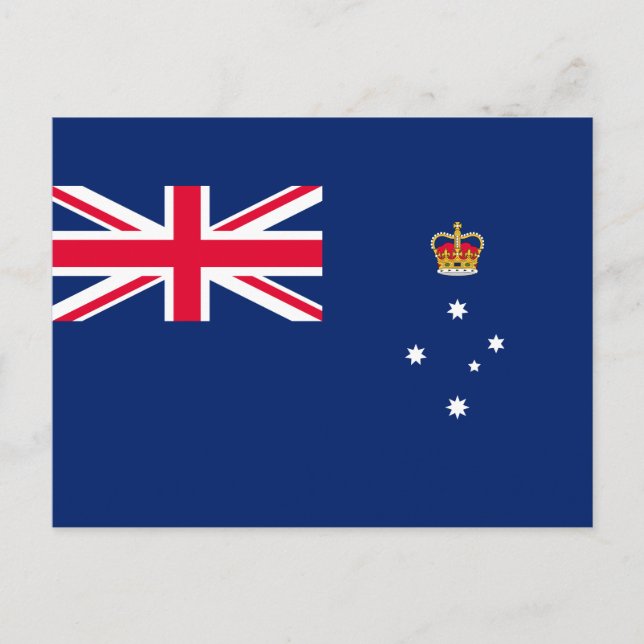 Postal Bandera estatal de Victoria (Australia) (Anverso)