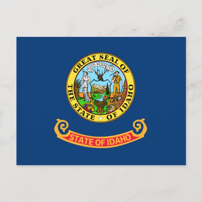 Postal Bandera Estatal Idaho (Anverso)