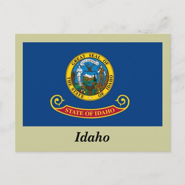 Postal Bandera Estatal Idaho (Anverso)