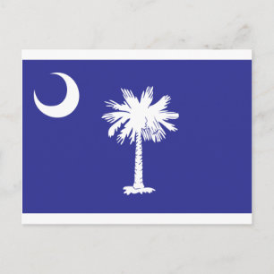 Postal Bandera estatal SC Palmetto Moon