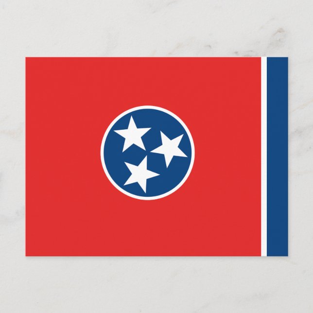Postal Bandera Estatal Tennessee (Anverso)