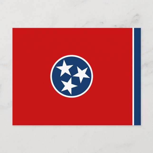 Postal Bandera Estatal Tennessee (Anverso)