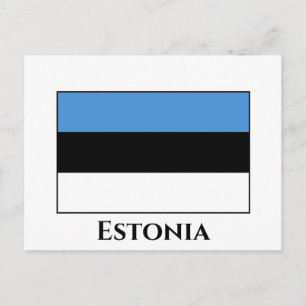Postal Bandera estonia