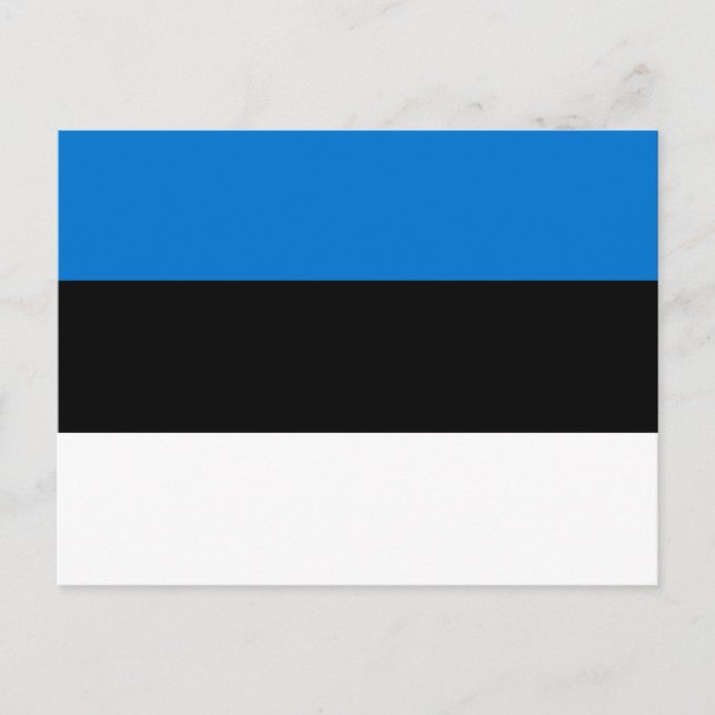 Postal Bandera estonia (Anverso)