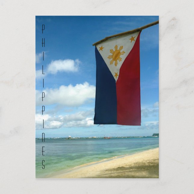 Postal bandera filipina (Anverso)