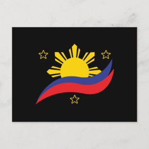 Postal Bandera filipina de Pinoy de Filipinas