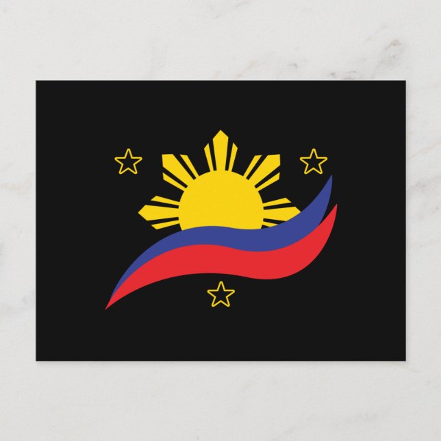 Postal Bandera filipina de Pinoy de Filipinas (Anverso)