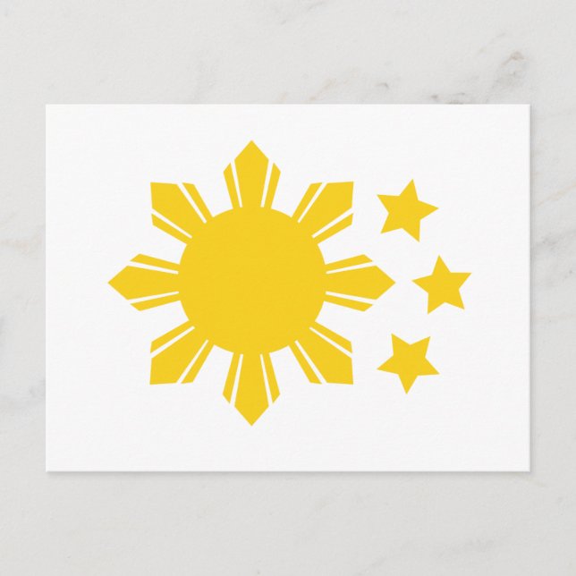 Postal Bandera filipina - ¡Orgulloso de ser Pinoy! (Anverso)