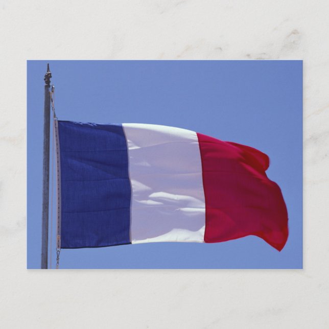 Postal Bandera francesa (Anverso)