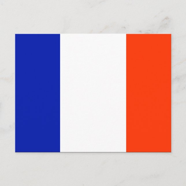 Postal bandera francesa (Anverso)