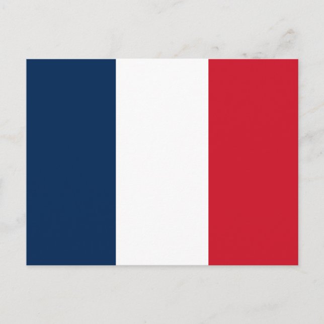 Postal Bandera francesa (Anverso)