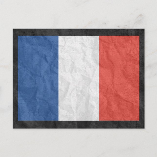 Postal Bandera francesa (Anverso)