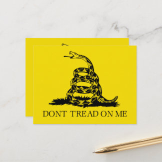 Postal Bandera Gadsden de serpiente de cascabel: Lucha, R