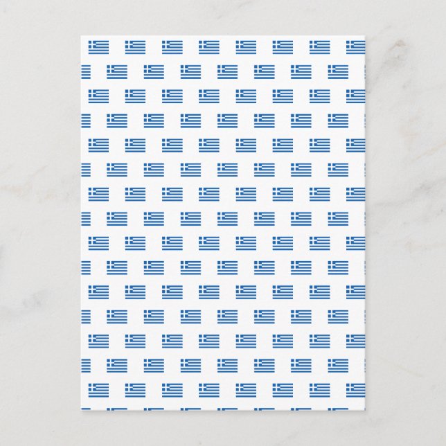 Postal Bandera griega (Anverso)