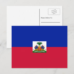 Postal Bandera haitiana, bandera de Haití