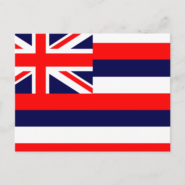 POSTAL BANDERA HAWAII / HAWAIIAN (Anverso)