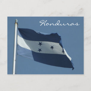 Postal bandera hondureña