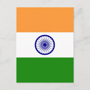 Postal Bandera india - Imagen de alta calidad