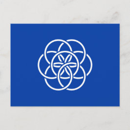 Postal Bandera internacional del planeta Tierra