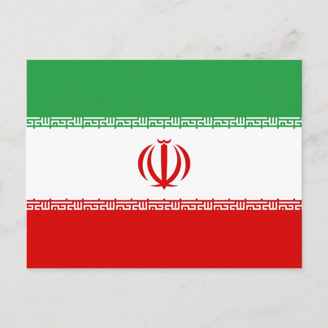 Postal Bandera iraní (Irán) (persa) (Anverso)