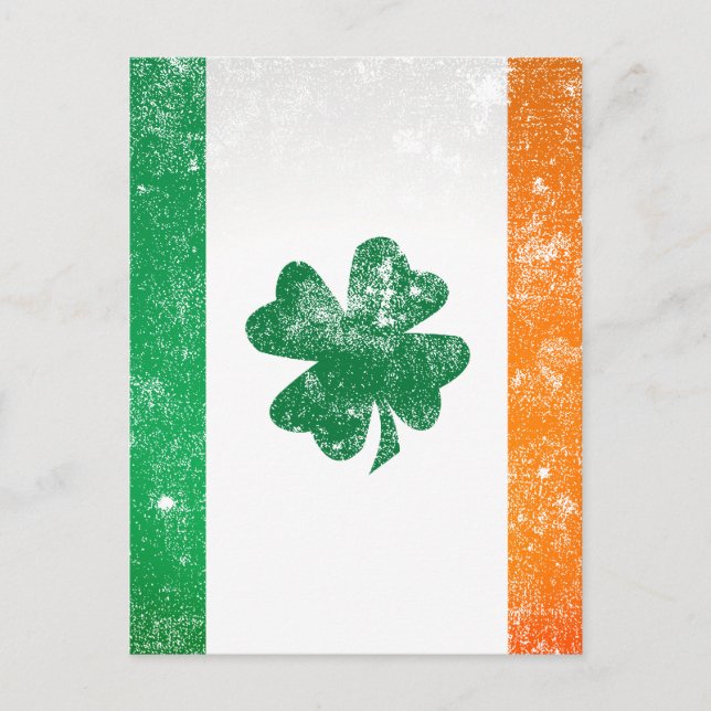 Postal Bandera irlandesa (Anverso)