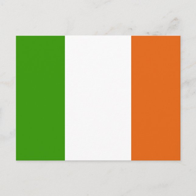 Postal Bandera irlandesa (Anverso)
