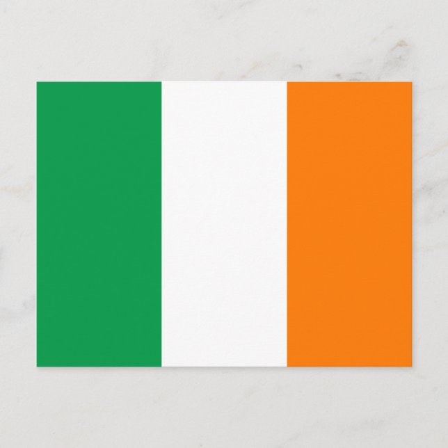 Postal Bandera irlandesa (Anverso)