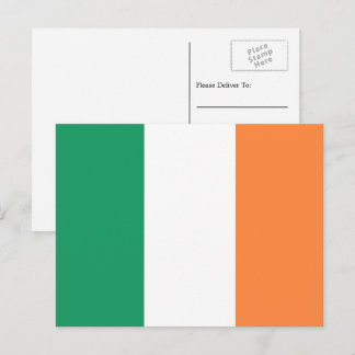 Postal Bandera irlandesa, Bandera de la República de Irla