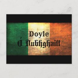 Postal Bandera irlandesa Doyle