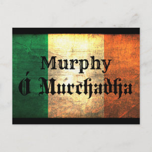 Postal Bandera irlandesa Murphy