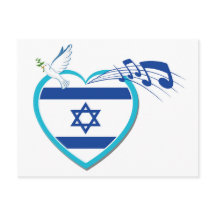 Bandera israelí - música - paz - amor,