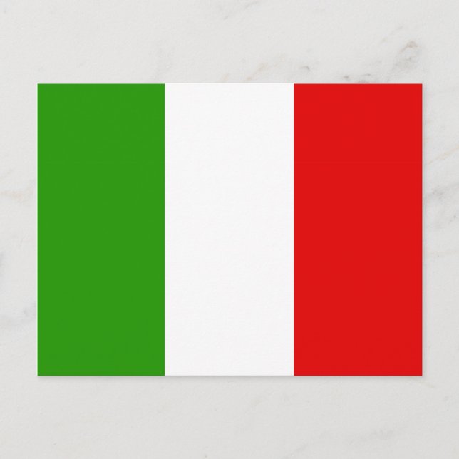 Postal Bandera italiana (Anverso)