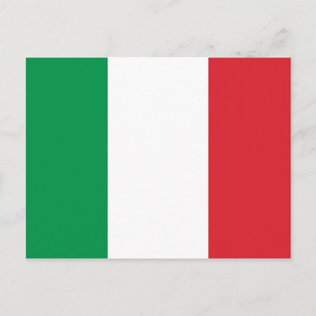 Postal Bandera italiana (Anverso)