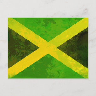 Postal bandera jamaica - raíces de reggae