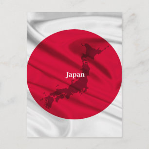 Postal Bandera japonesa