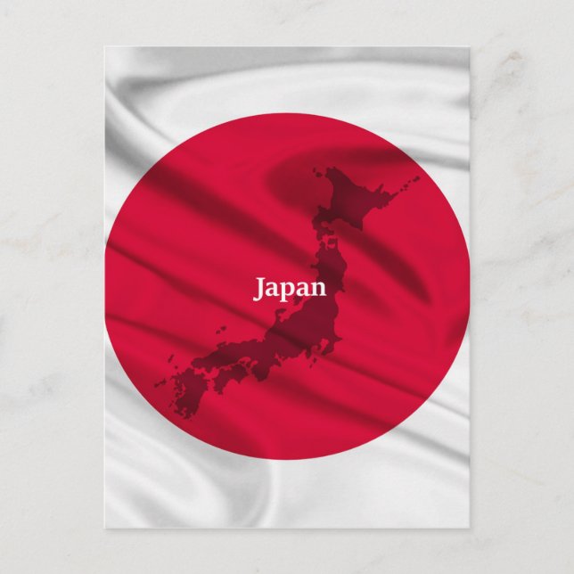 Postal Bandera japonesa (Anverso)