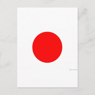 Postal Bandera japonesa