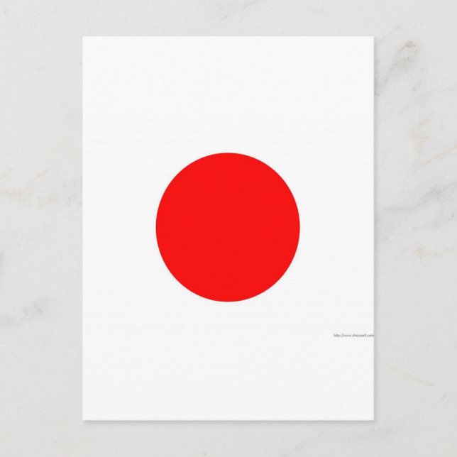 Postal Bandera japonesa (Anverso)
