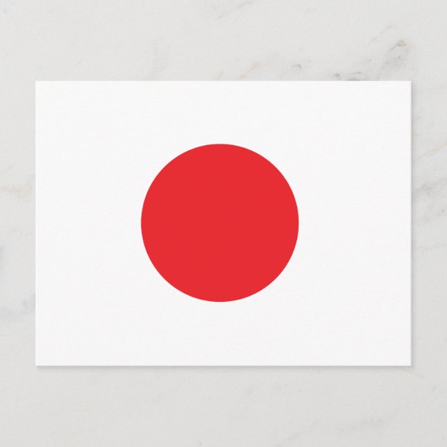 Postal bandera japonesa (Anverso)