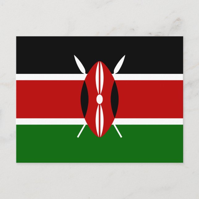 Postal Bandera keniana (Kenya) (Anverso)
