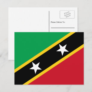 Postal Bandera kitana/nevisiana, Saint Kitts y Nevis