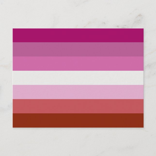 Postal Bandera lesbiana (Anverso)