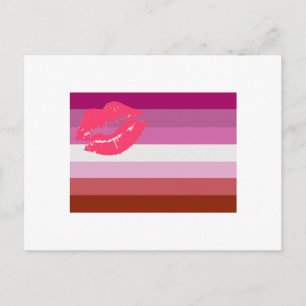 POSTAL BANDERA LESBIANA ORIGINAL
