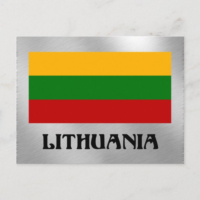 Postal Bandera lituana (Anverso)