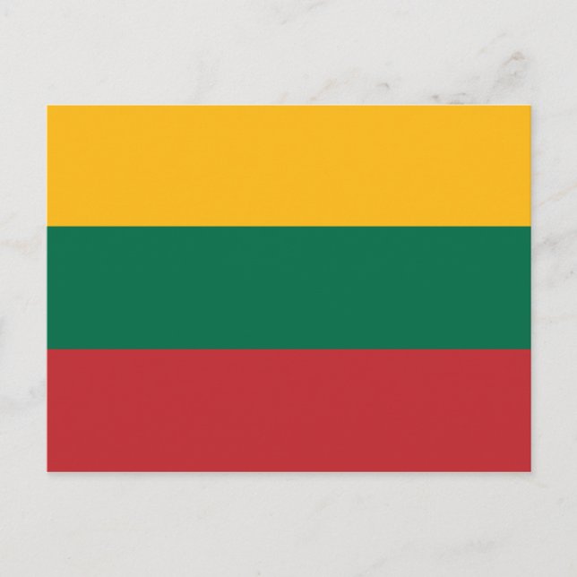 Postal Bandera lituana (Anverso)
