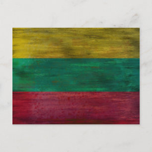 Postal Bandera lituana en peligro