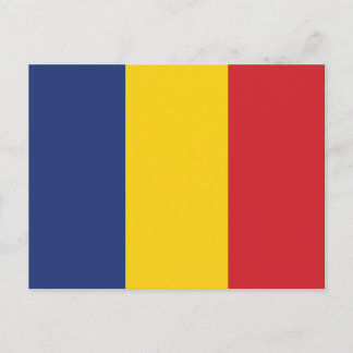 Postal Bandera llana de Rumania