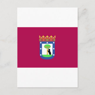 Postal Bandera Madrid España (Ciudad)