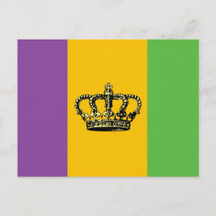 Postal Bandera Mardi Gras